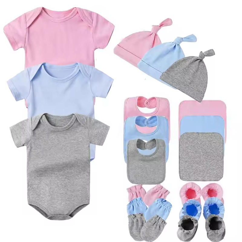 Kohandatud kammutatud puuvillane Baby Onesie
