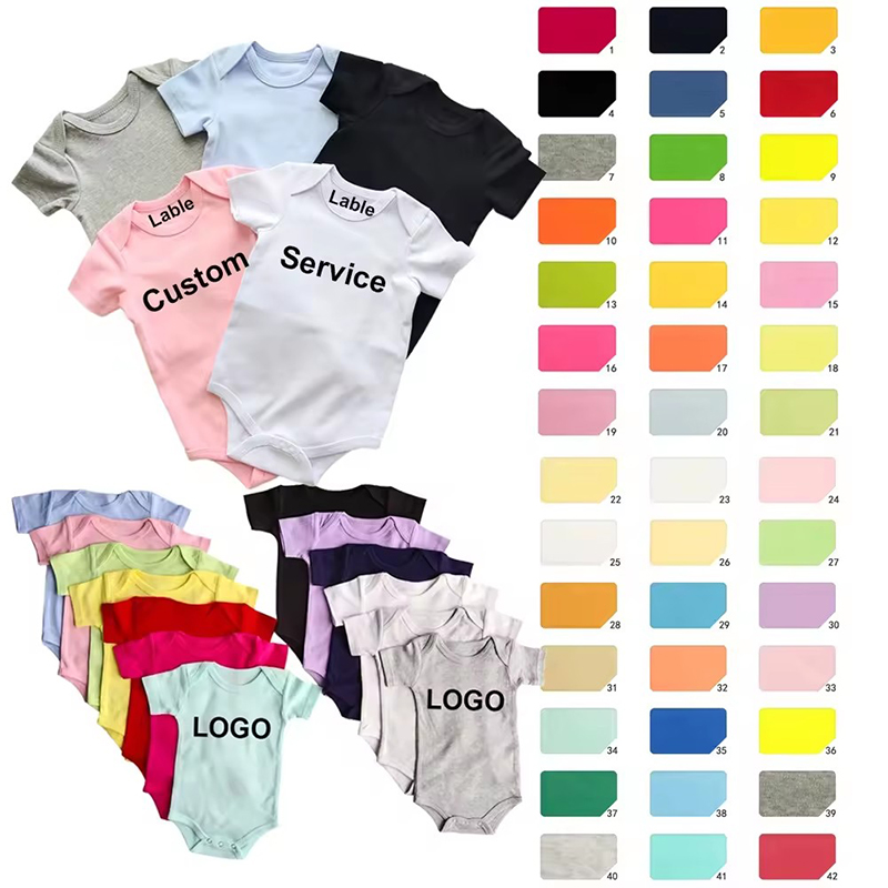 Kohandatud vastsündinud beebi Onesie kammutatud puuvillane beebi tüdruk Romper Imiku Bodysuit