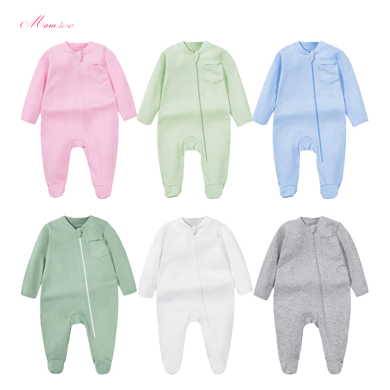 Vastsündinud silmkoolutud pikkade varrukatega Bodysuit Jumpsuit